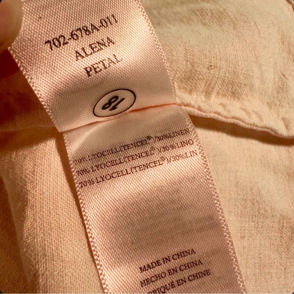 NWOT Rails ‘Alena’ Flutter-Sleeve Button Front Top in “Petal” Pink Size XS - Picture 13 of 16